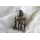 Flacon à parfum miniature en verre et monture en argent "Cupidon" fin 19ème siècle