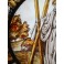 Vitrail en médaillon 'Saint André' style 15ème siècle, époque début 20ème siècle