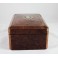 Coffret en bois marqueté cartouche en laiton époque Napoléon III