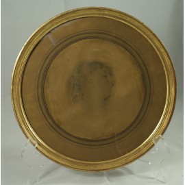 Dessin portrait de femme de profil époque 19ème siècle