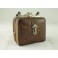 Petit sac à manucure en cuir gaufré Londres vers 1900