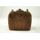 Petit sac à manucure en cuir gaufré Londres vers 1900