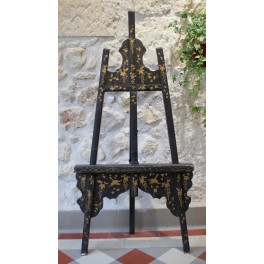 Chevalet laqué noir et décor or époque fin 19ème siècle, Napoléon III