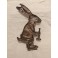 Plaque en bronze nickelé 'Lapin au clairon' signé M. Podiebrad vers 1920-1930