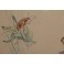 Étude humoristique 'Grenouille et insectes' dessin gouaché 1920