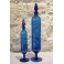 2 flacons de vitrine de pharmacie en verre bleu fin 19ème, début 20ème siècle