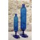 2 flacons de vitrine de pharmacie en verre bleu fin 19ème, début 20ème siècle