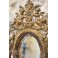 Miroir en bronze à décor d'angelots et mascarons fin 19ème siècle