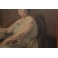 Tableau huile sur toile 'Femme assise' Claudio Castelucho (1870-1927)