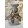 Vase en grès hirondelles et mascarons Sarreguemines, fin 19ème siècle