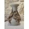 Vase en grès hirondelles et mascarons Sarreguemines, fin 19ème siècle