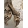 Vase en grès hirondelles et mascarons Sarreguemines, fin 19ème siècle