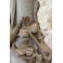 Vase en grès hirondelles et mascarons Sarreguemines, fin 19ème siècle