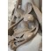 Vase en grès hirondelles et mascarons Sarreguemines, fin 19ème siècle