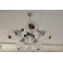 Lustre à 5 bras de lumières Gaetano Sciolari (1927-1994) pour Mazzega à Murano, Italie