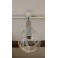 Suspension, lustre, luminaire, en verre soufflé de Murano 'Membrane' Toni Zuccheri pour Venini vers 1960