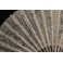 Éventail plié à 18 brins en nacre et dentelle décor peint aux oiseaux 1890-1900