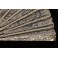 Éventail plié à 18 brins en nacre et dentelle décor peint aux oiseaux 1890-1900