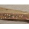 Éventail plié à 18 brins en nacre et dentelle décor peint aux oiseaux 1890-1900