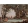 Gouache 'La danse des nymphes' d'après Camille Corot époque 19ème siècle