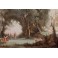 Gouache 'La danse des nymphes' d'après Camille Corot époque 19ème siècle