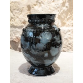 Vase 'Ciel de nuit' Blanche Letalle (1901-1990), faïencerie Saint Clément vers 1940-50