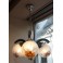 Lustre à 3 bras de lumière Gaetano Sciolari (1927-1994) Mazzega à Murano, Italie