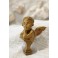 Cachet en bronze doré représentant un angelot, signé Luca Madrassi (1848-1919)