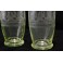Deux verres gravés en Ouraline, vers 1900