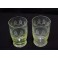 Deux verres gravés en Ouraline, vers 1900