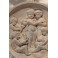Médaillon en terre cuite Putti musiciens fin 19ème siècle