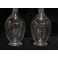 Paire de carafes en cristal taillé style Art déco vers 1930