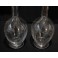 Paire de carafes en cristal taillé style Art déco vers 1930