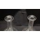 Paire de carafes en cristal taillé style Art déco vers 1930