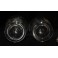 Paire de carafes en cristal taillé style Art déco vers 1930