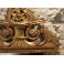 Miroir à fronton en bois doré style Louis XVI 19ème siècle