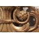 Miroir à fronton en bois doré style Louis XVI 19ème siècle