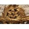 Miroir à fronton en bois doré style Louis XVI 19ème siècle