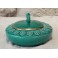Boîte en faïence bleu-vert Verceram vers 1950-1960