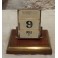 Calendrier perpétuel en bois et laiton complet vers 1940