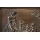 Grande plaque en bronze scène de bacchanales d'après Clodion, Thiébaut Frères 19ème siècle
