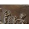 Grande plaque en bronze scène de bacchanales d'après Clodion, Thiébaut Frères 19ème siècle