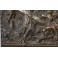 Grande plaque en bronze scène de bacchanales d'après Clodion, Thiébaut Frères 19ème siècle