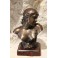 Sculpture en bronze buste de femme à l'insecte Jean Garnier (1853-1930)