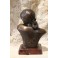 Sculpture en bronze buste de femme à l'insecte Jean Garnier (1853-1930)