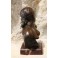 Sculpture en bronze buste de femme à l'insecte Jean Garnier (1853-1930)