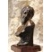 Sculpture en bronze buste de femme à l'insecte Jean Garnier (1853-1930)