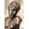Sculpture en bronze buste de femme à l'insecte Jean Garnier (1853-1930)