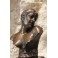 Sculpture en bronze buste de femme à l'insecte Jean Garnier (1853-1930)