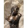 Sculpture en bronze buste de femme à l'insecte Jean Garnier (1853-1930)